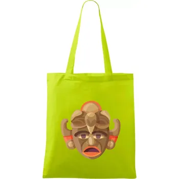 Mayové maska černoch - Taška bavlněná - 42 x 38 cm ( Limetková )