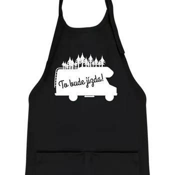 Kuchyňská zástěra To bude jízda - alkovna - Dětská zástěra na vaření - Univerzální velikost ( Černá )