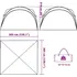 Zahradní stan Party stan nepromokavý 94571 305 x 305 x 216 cm zelený