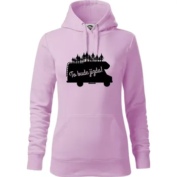 Dámská mikina To bude jízda - alkovna - Mikina dámská Cape s kapucí - S ( Orchid )