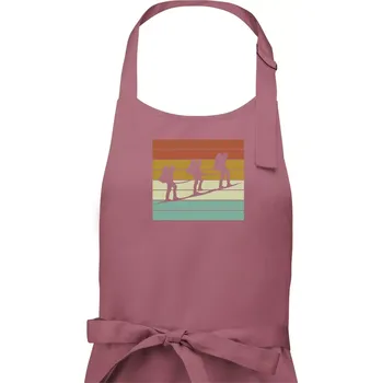 Kuchyňská zástěra Vintage výprava - Pánská zástěra na vaření - Univerzální velikost ( Starorůžová )