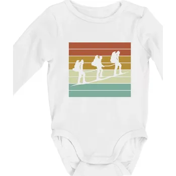 Kojenecký body Vintage výprava - Body kojenecké s dlouhým rukávem - Dlouhý r. do 3 měs ( Bílá )