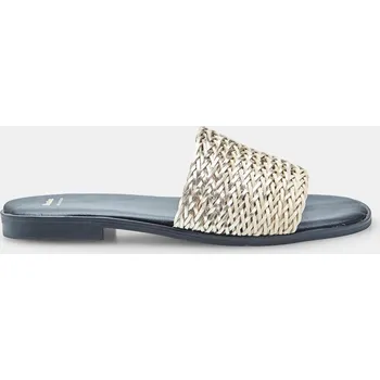 Dámské pantofle Baťa letní dámské pantofle s metalickým páskem zlaté, vel. 37