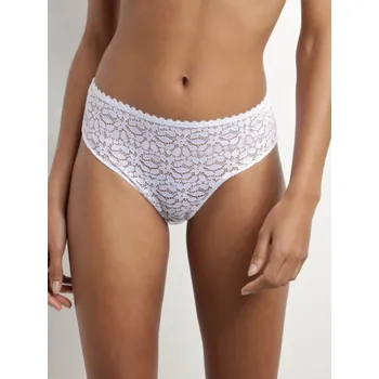 Dámská móda DIM Dámské Bílé dámské krajkové kalhotky Dim Daily Dentelle Bílá L (2612519)