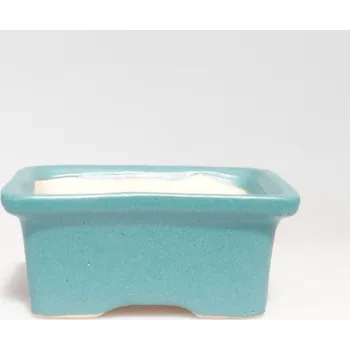 Květináč Keramická bonsai miska 6 x 4,5 x 2,5 cm modrá