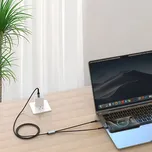 Kabel SWISSTEN nabíjecí 2v1 USB-C / USB-C + Lightning - 100W, 1,5m - černý