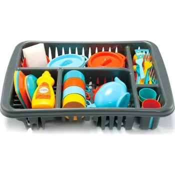 nádobí do dětské kuchyňky Alltoys Nádobí s odkapávačem 42 ks