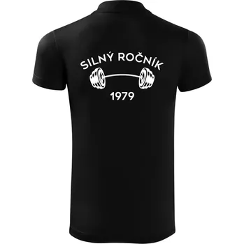Pánská košile Silný ročník - Letopočet 1979 - Polokošile Victory sportovní (dresovina) - S ( Černá )