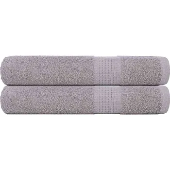 Utěrka Ručníky do sauny 2 ks šedé 80x200 cm 360 g/m² 100% bavlna