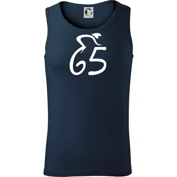 Cyklista slaví pětašedesátku (65) - Tílko pánské Core - L ( Námořní modrá (velmi tmavá - téměř černá) )