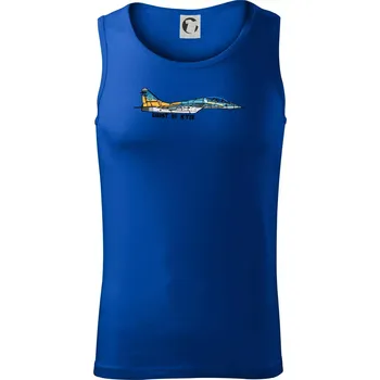 Mig 29 Fulcrum Blue-Yellow - Ghost of Kyiv - Tílko pánské Core - L ( Královská modrá )