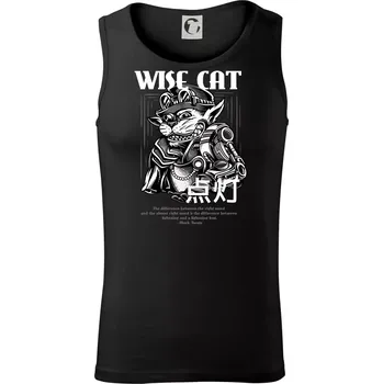 Pánské termoprádlo Steam punk wise cat - Tílko pánské Core - 2XL ( Černá )