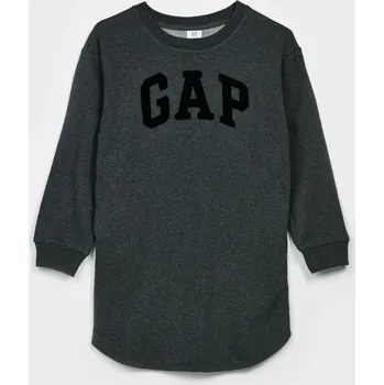 Dívčí šaty GAP Dívčí Dětské šaty logo Gap GAP Šedá 104/110 (2421076)