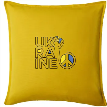 Polštář Ukraine - symbol peace - Polštář 50x50 - 50x50 - Pouze potah ( Žlutá )