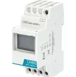 Hodiny spínací ORBIS DATA MICRO+, dig., týdenní, 1kan., 2mod., se zálohou, šedé, na DIN