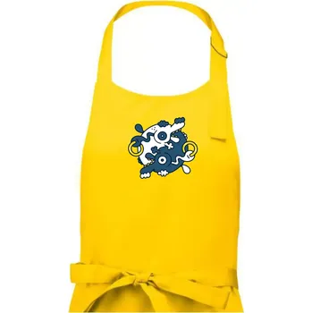 Kuchyňská zástěra Yin & Yang abstraktní psi - Dámská zástěra na vaření - Univerzální velikost ( Žlutá )