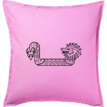 Polštář Mayové - zvířata drak - Polštář 50x50 - 50x50 - Pouze potah ( Růžová )