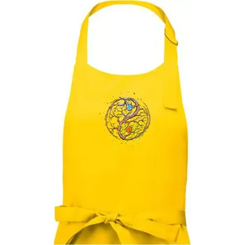 Kuchyňská zástěra Yin & Yang strom - zima, léto - Dámská zástěra na vaření - Univerzální velikost ( Žlutá )