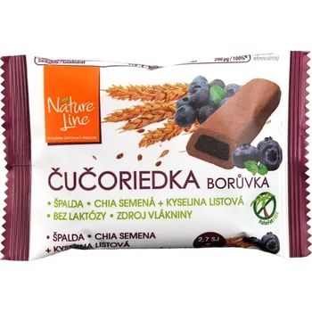 Cukrovinka Nature Line Celozrnné sušenky s borůvkovou náplní 25g