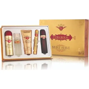 Pánský parfém Cuba Cuba Royal SET: Toaletní voda 100ml + Toaletní voda 35ml + Voda po holení 100ml + Sprchový gél 200ml + Telový sprej 200ml Pre mužov Toaletní voda