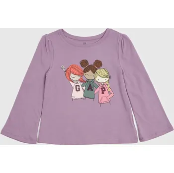 Dívčí tričko GAP Dívčí Baby tričko s potiskem GAP Fialová 80 (2465862)