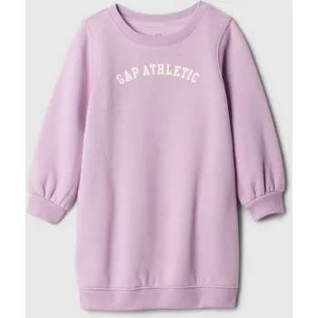 Dívčí šaty GAP Dívčí Baby mikinové šaty s logem GAP Růžová 110 (2475517)