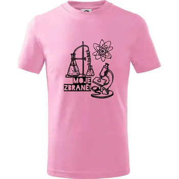 Moje zbraně - chemie - Tričko dětské bavlněné - 104-110cm / 3-4 roky ( Růžová )