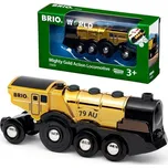 Brio 33630 Mohutná zlatá akční lokomotiva na baterie