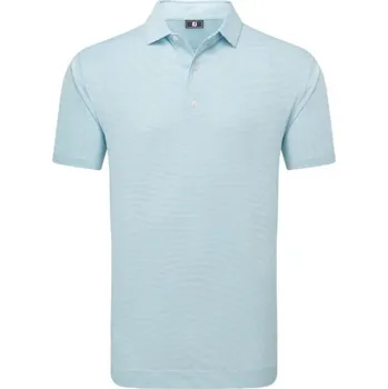 FootJoy Micro Feeder Stripe Lisle pánské polo, modro/bílé pánské, L