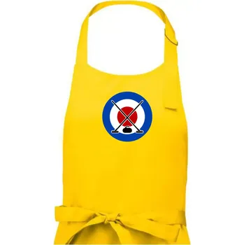 Kuchyňská zástěra Curling tee - Dámská zástěra na vaření - Univerzální velikost ( Žlutá )
