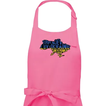 Kuchyňská zástěra Ukrajina - jména měst - Evropa - Pánská zástěra na vaření - Univerzální velikost ( Růžová )