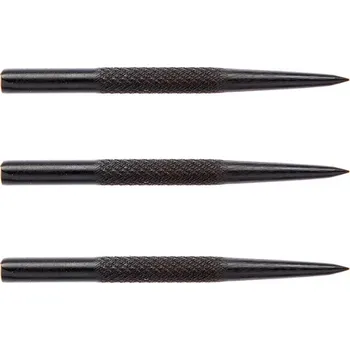 Hroty na šipky Winmau steel vroubkované, kovové, černé 32mm - 3ks