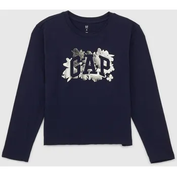 GAP Dívčí Dětské tričko s metalickým logem Gap Modrá 116/122 (2491206)