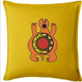 Polštář Mayové - zvířata želva - Polštář 50x50 - 50x50 - Pouze potah ( Žlutá )