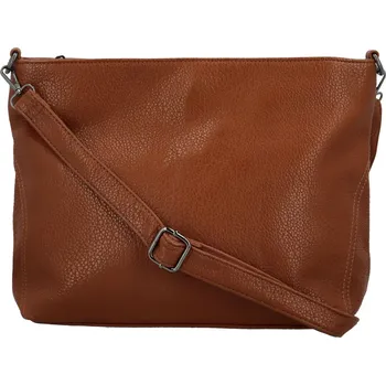 Stylová dámská koženková crossbody kabelka Gabra, hnědá