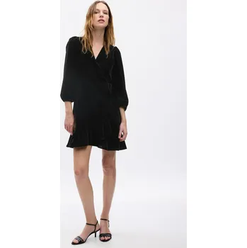 Dámské šaty GAP Dámské Sametové mini šaty GAP Černá S (2450466)
