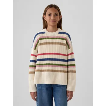 Dívčí svetr GAP Dívčí Dětský oversize svetr GAP Béžová 116/122 (2529596)