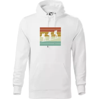 Pánská mikina Vintage výprava - Mikina pánská Cape s kapucí - 5XL ( Bílá )