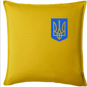 Polštář Ukrajina - Modrý znak na prsu - Polštář 50x50 - 50x50 - Pouze potah ( Žlutá )