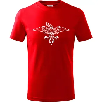 Chlapecké tričko Mayové - zvířata orel - Tričko dětské bavlněné - 98 cm / 2 roky ( Červená )