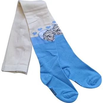 Dívčí oblečení Sun City Dívčí punčocháče FROZEN ELSA modré se srdíčky Modrá, Velikost: 128/140 128/140