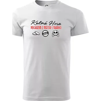 Pánské tričko Kutná Hora město s tradicí - Triko extra velké (5-8XL) - 6XL ( Bílá )