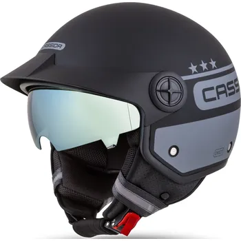 Helma na motorku Cassida Handy Plus Chief šedo-černá L