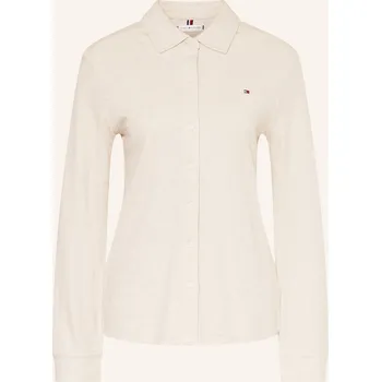 Dámská halenka Tommy Hilfiger Dámská Košilová Halenka Z Žerzeje, krémová, 38