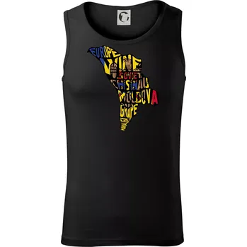 Pánské termoprádlo Mapy - názvy měst - Polsko - Tílko pánské Core - L ( Černá )