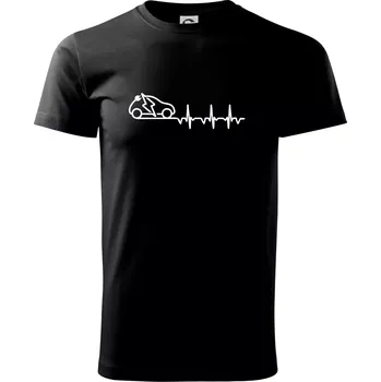 Ekg elektromobil - Triko extra velké (5-8XL) - 7XL ( Černá )