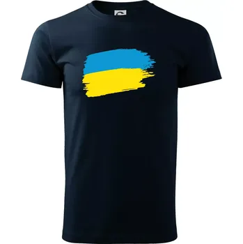 Ukrajinské tričko - Triko extra velké (5-8XL) - 7XL ( Námořní modrá (velmi tmavá - téměř černá) )