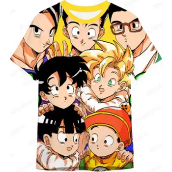 Dámské tričko Tričko s potiskem "Dragon Ball" pro děti i dospělé Barva: žlutá (EXSDS0048), Velikost: Dětská 160