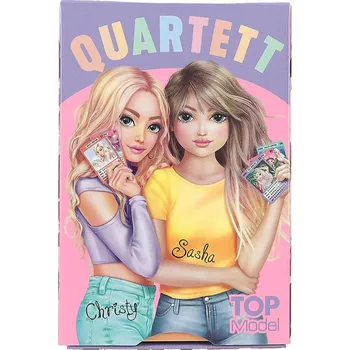 Desková hra Karetní hra kvarteto Top Model Christy & Sasha