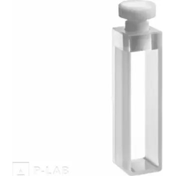 Kyveta spektrofotometrická s PTFE zátkou (Materiál: Sklo I, Typ: 29, Opt. délka (mm): 20, Objem (ml): 2,80)